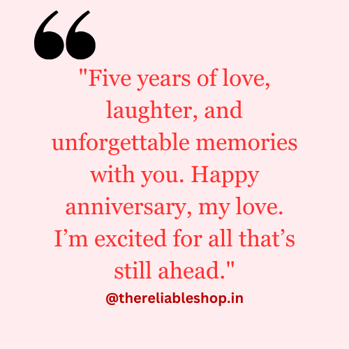 5th anniversary wishes for husband