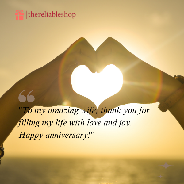 1st Year Anniversary Wishes for Wife