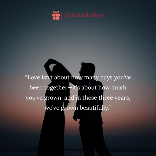 3 Years Completed in Relationship Quotes