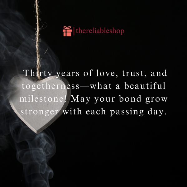 30th anniversary wishes