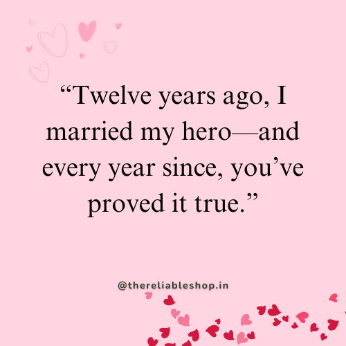 12 years wedding anniversary quotes for husband