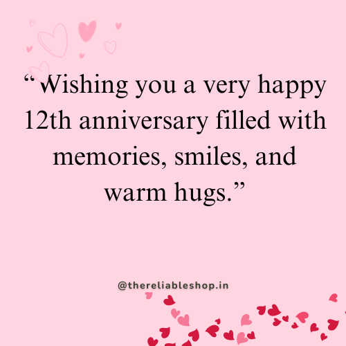 12th anniversary wishes