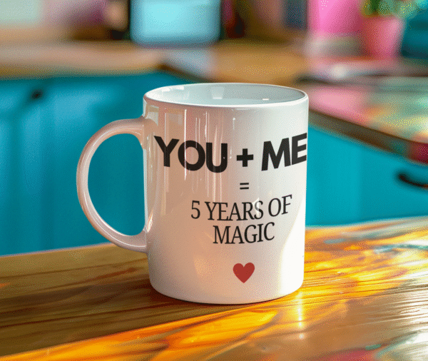 5 Year Anniversary Gift Mug