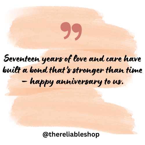 17th Anniversary Wishes