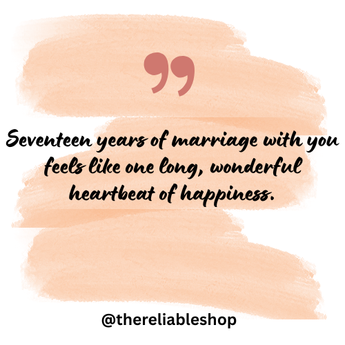 17th Marriage Anniversary Wishes