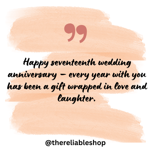 17th Wedding Anniversary Wishes