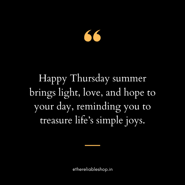 Happy Thursday Summer