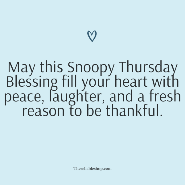 Snoopy Thursday Blessings