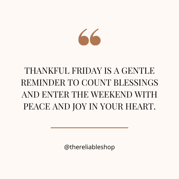 Thankful Friday Quotes