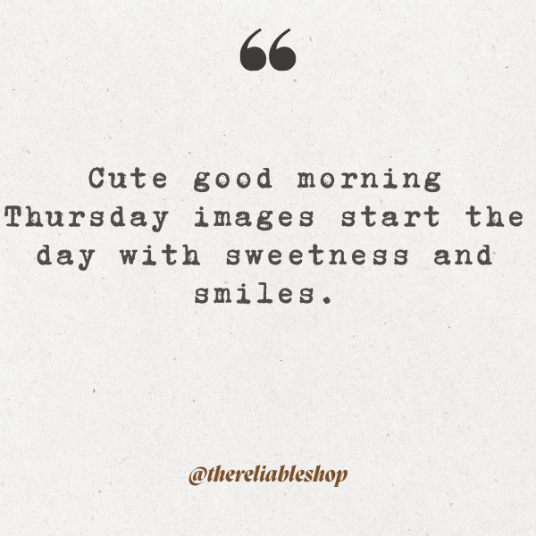 cute good morning thursday images