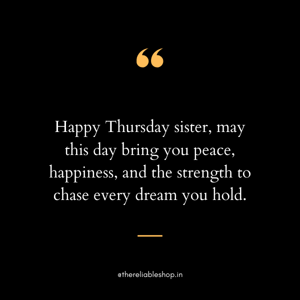 happy thursday sister