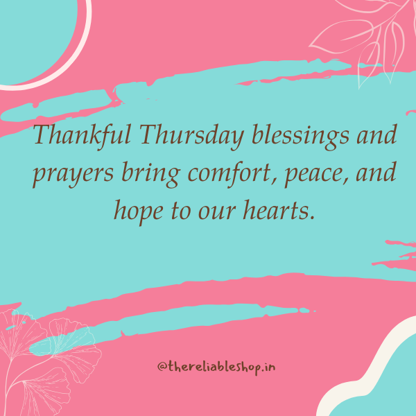 thankful thursday blessings and prayers
