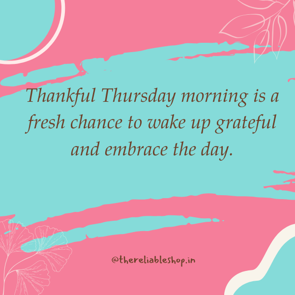 thankful thursday morning