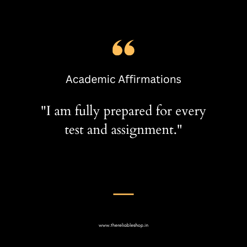 Academic Affirmations