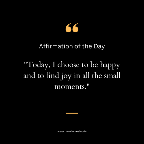 Affirmation of the Day