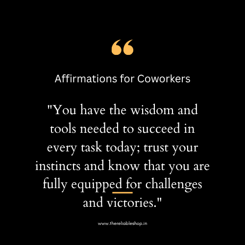 Affirmations for Coworkers