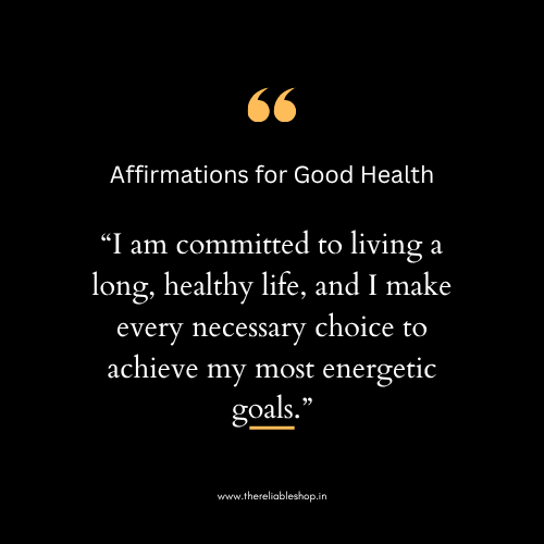 Best Health Affirmations