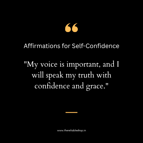 Affirmations for Self-Confidence