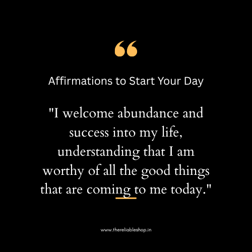 Affirmations to Start Your Day