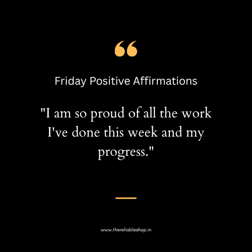Friday Positive Affirmations