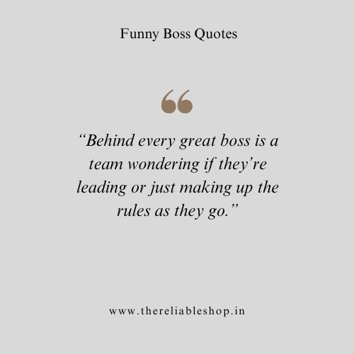 Funny Boss Quotes