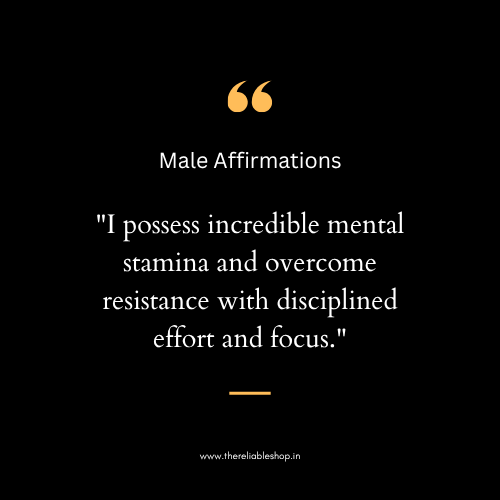 Male Affirmations