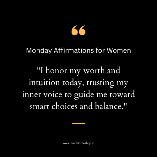 Monday Affirmations for Women