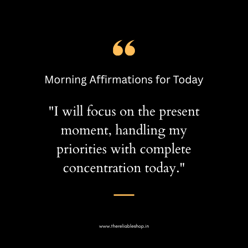 Morning Affirmations for Today
