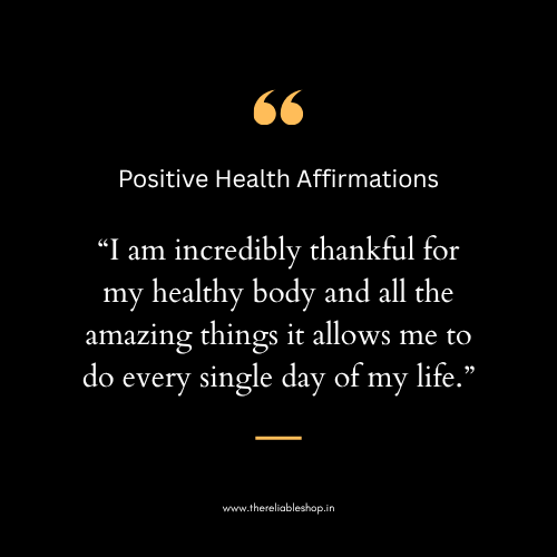 Mental Health Positive Affirmation Quote
