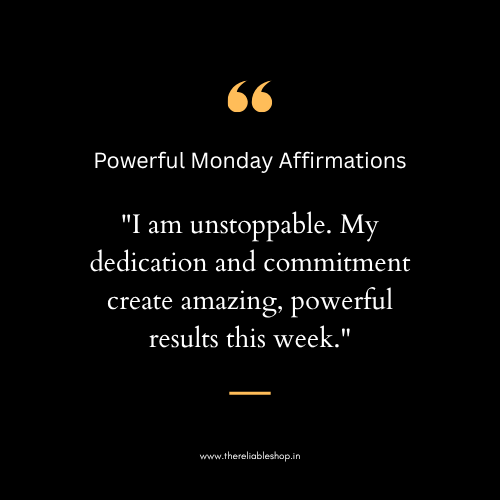 Powerful Monday Affirmations