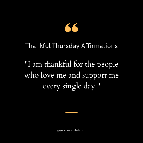 Thankful Thursday Affirmations