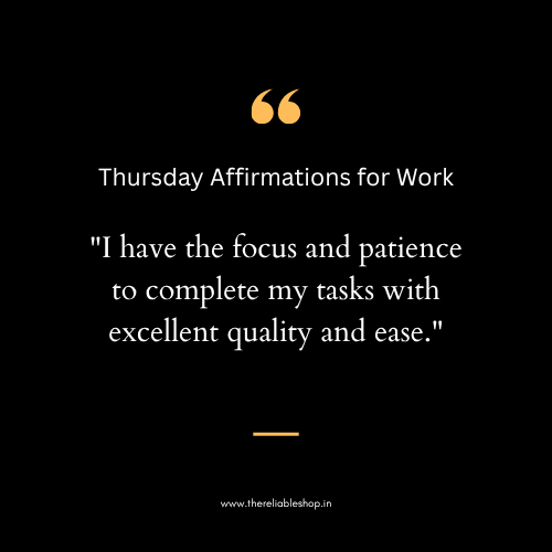 Thursday Affirmation Quotes
