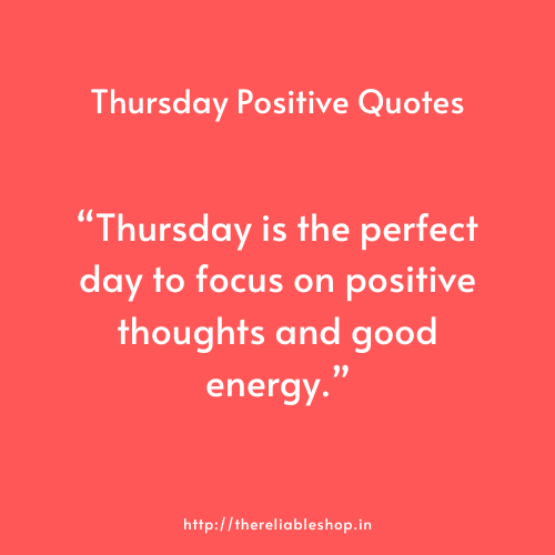 Thursday Positive Quotes