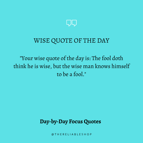 Wisdom Quote of the Day