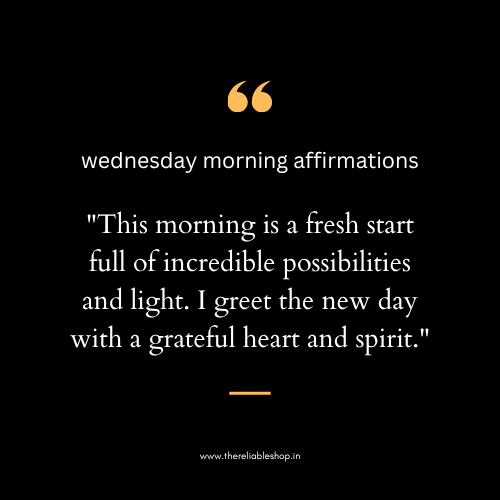 wednesday morning affirmations