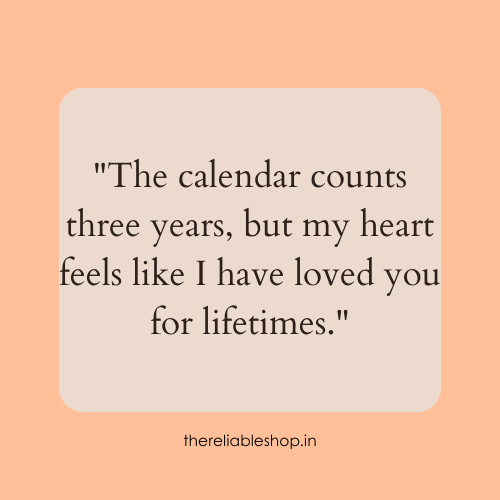 3 years of togetherness quotes