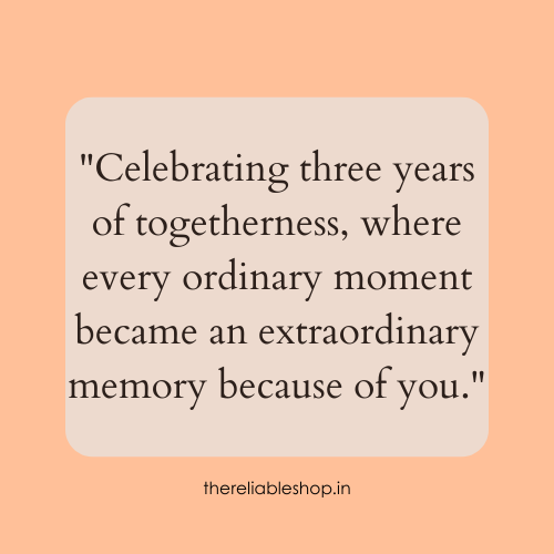 3 years of togetherness