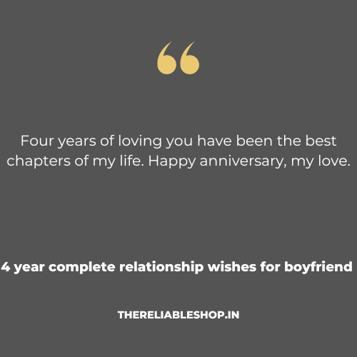 4 Years Love Anniversary Wishes