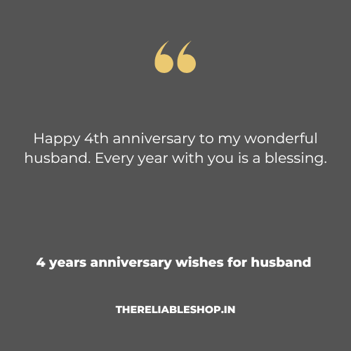 4th Love Anniversary Wishes for Boyfriend