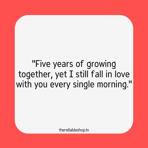 5 years anniversary quotes