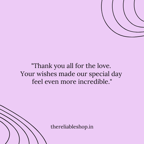 anniversary thank you message