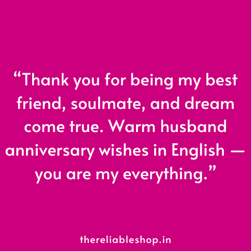 husband anniversary wishes in english