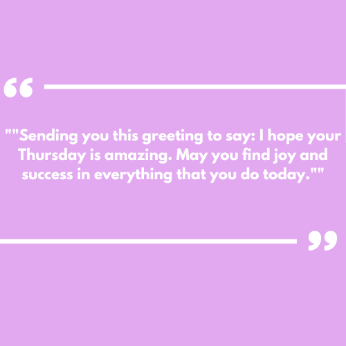 Inspirational Thursday Greetings