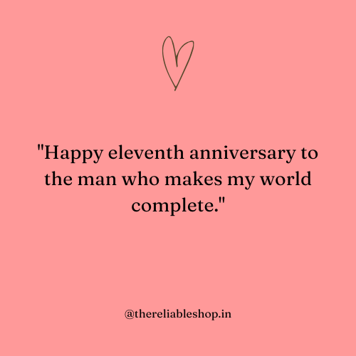 11th anniversary wishes for husband