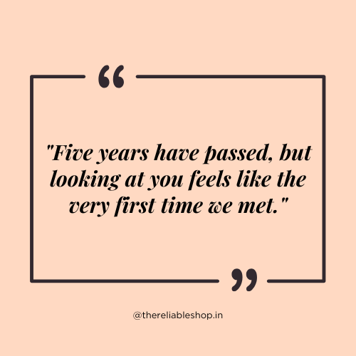 5 year anniversary quotes