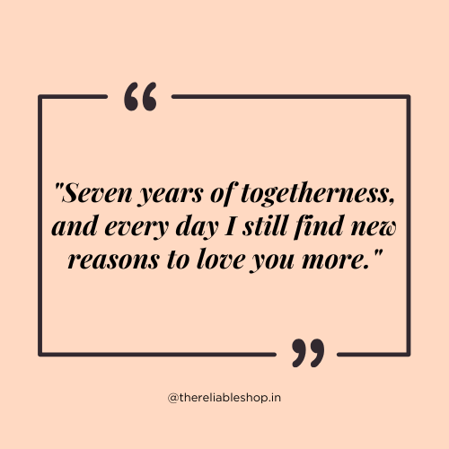 7 years of togetherness status