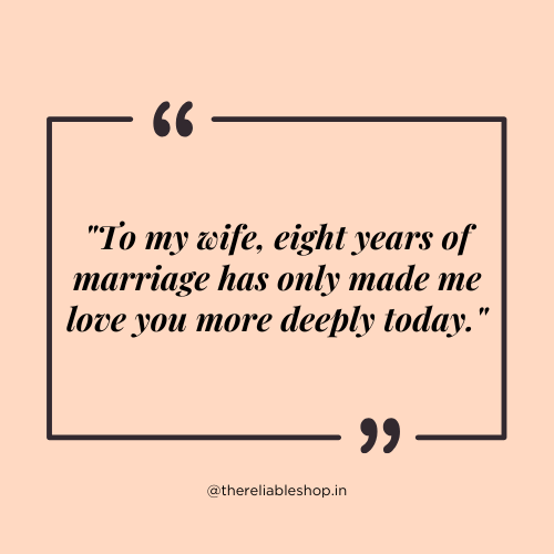 8th anniversary wishes for wife