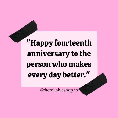 14th Anniversary Wishes