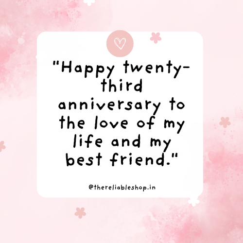 23rd Anniversary Wishes