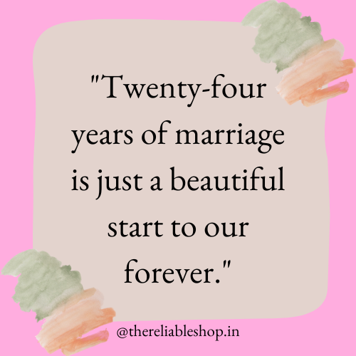 24th Anniversary Wishes